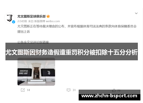 尤文图斯因财务造假遭重罚积分被扣除十五分分析